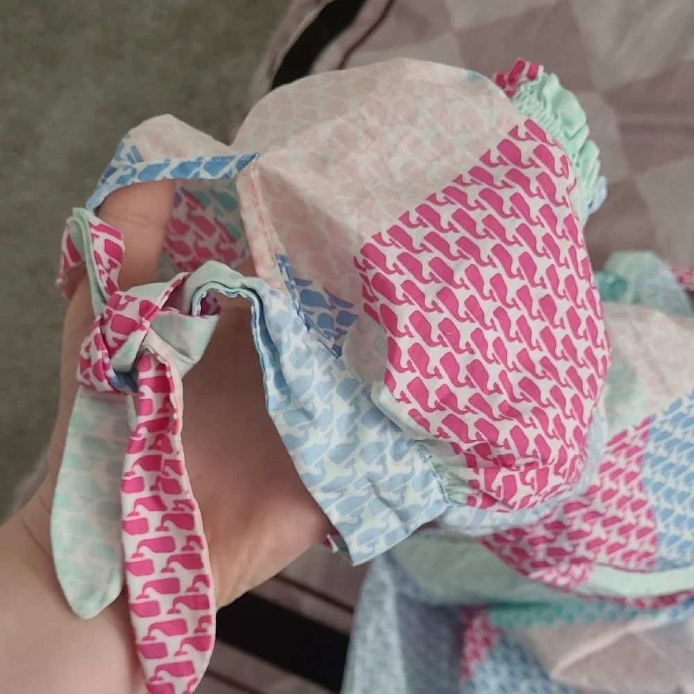 Vineyard Vines Target Colorful Patchwork Off-Shoulder Dress - Picture 4 of 4